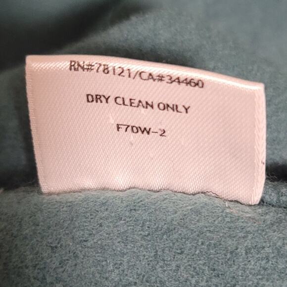 Eileen Fisher Teal Bud Round Neck Jacket, Wool Cashmere Blend, XL, Classic - Picture 11 of 11